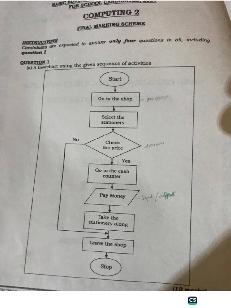BECE 2025 Computing Scheme | PDF