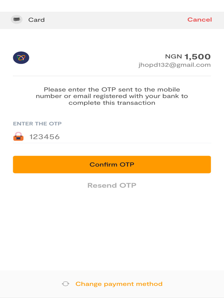 OTP Verification for Payment Confirmation | PDF