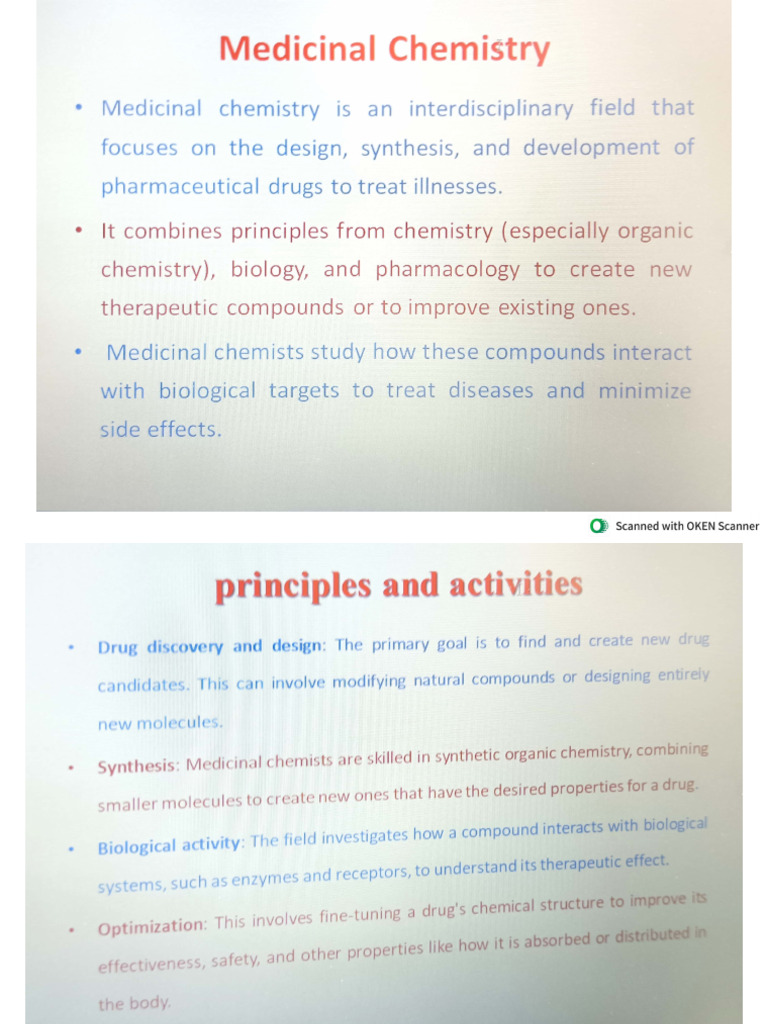 Medicinal and Pharmaceutical Chemistry 1 | PDF