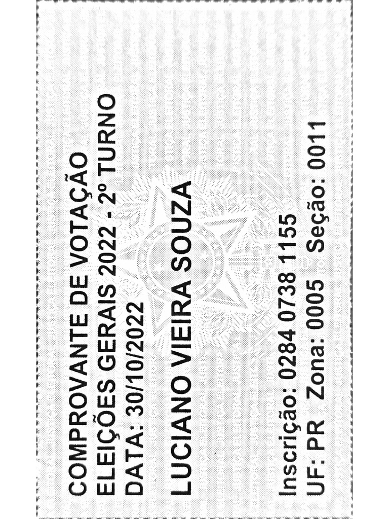 Comprovante de Votação | PDF