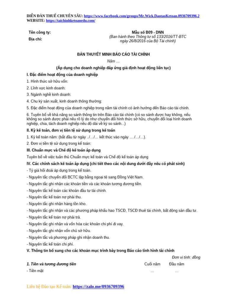 TM BCTC TT133 | PDF