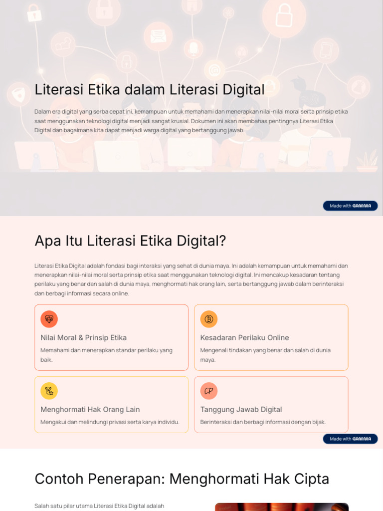 Literasi Etika Dalam Literasi Digital | PDF