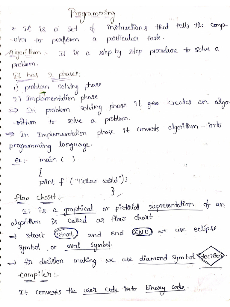 C Program Unit 1 | PDF