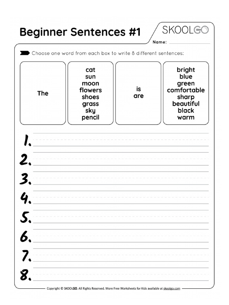 Simple Sentences | PDF