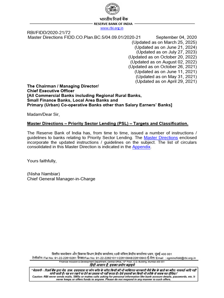 Revised PSL Guidelines for 2025 | PDF | Money | Economies