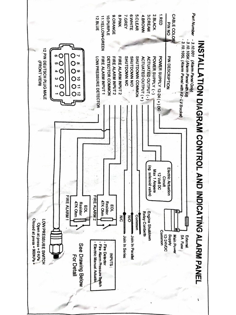Diagram Dan Code Error Fire System LOP | PDF