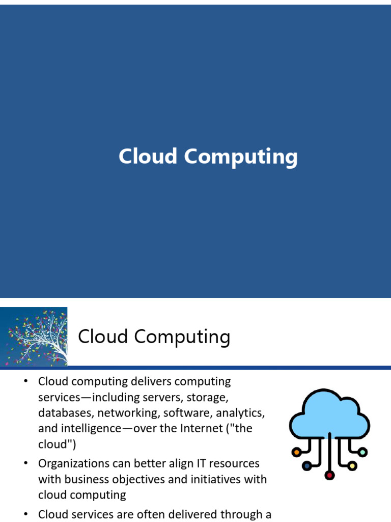 Cloud Computing Overview and Applications | PDF | Cloud Computing ...