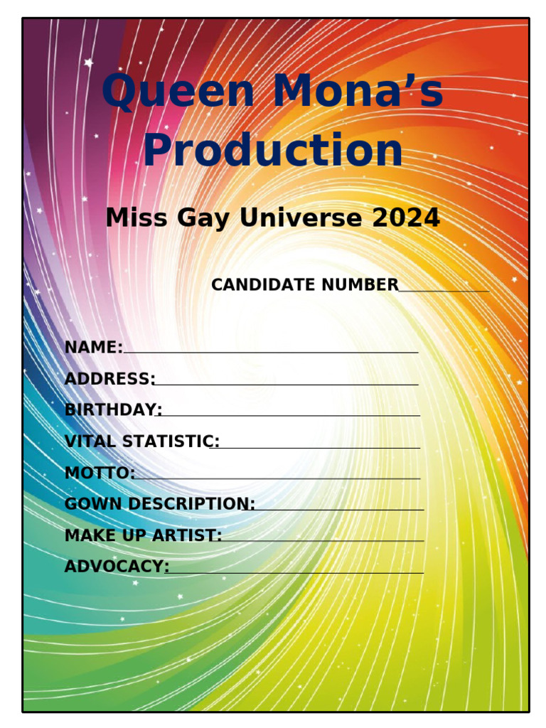 Queen Mona Form | PDF