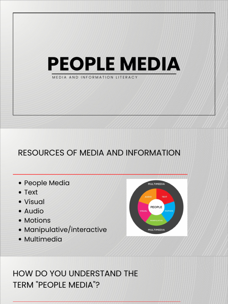 Understanding People Media and Its Roles | PDF | Multimedia | Social Media