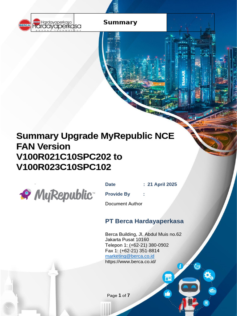 Summary Upgrade NCE FAN MyRepublic | PDF | Software | Computing