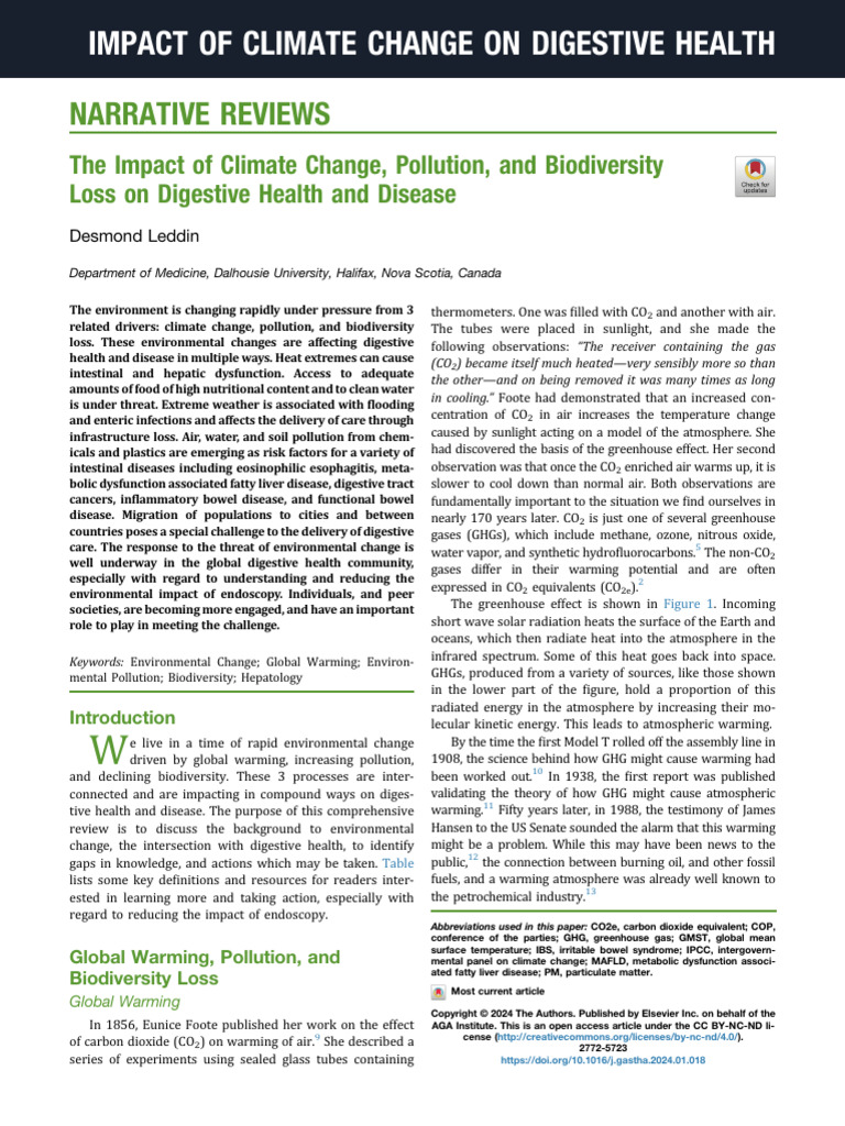 Climate Change On Digestive System | PDF | Climate Change | Particulates