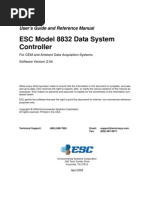 ESC 8832 Version 2.04 Manual