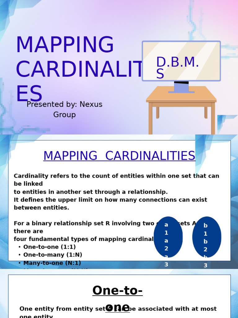 Understanding Mapping Cardinalities | PDF