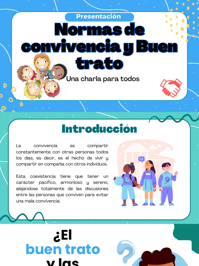 Taller Del Buen Trato y Normas de Convivencia | PDF | Empatía | Las ...