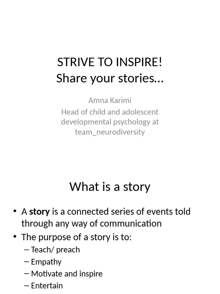 Strive To Inspire! | PDF