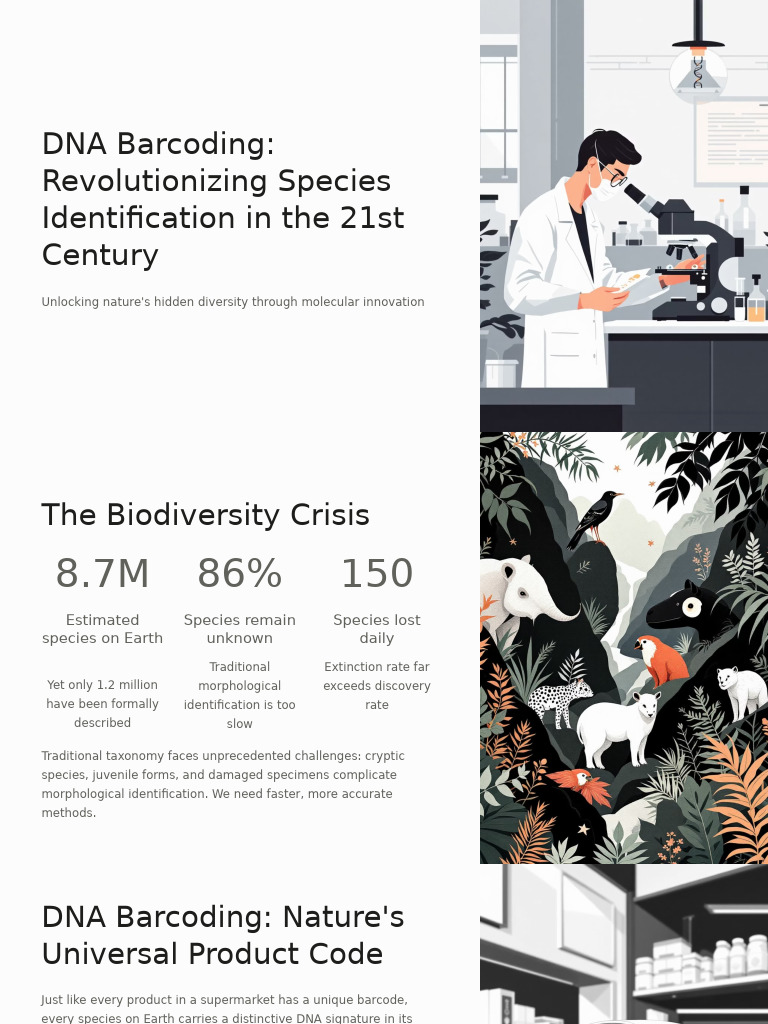DNA Barcoding for Species Identification | PDF | Species | Bioinformatics