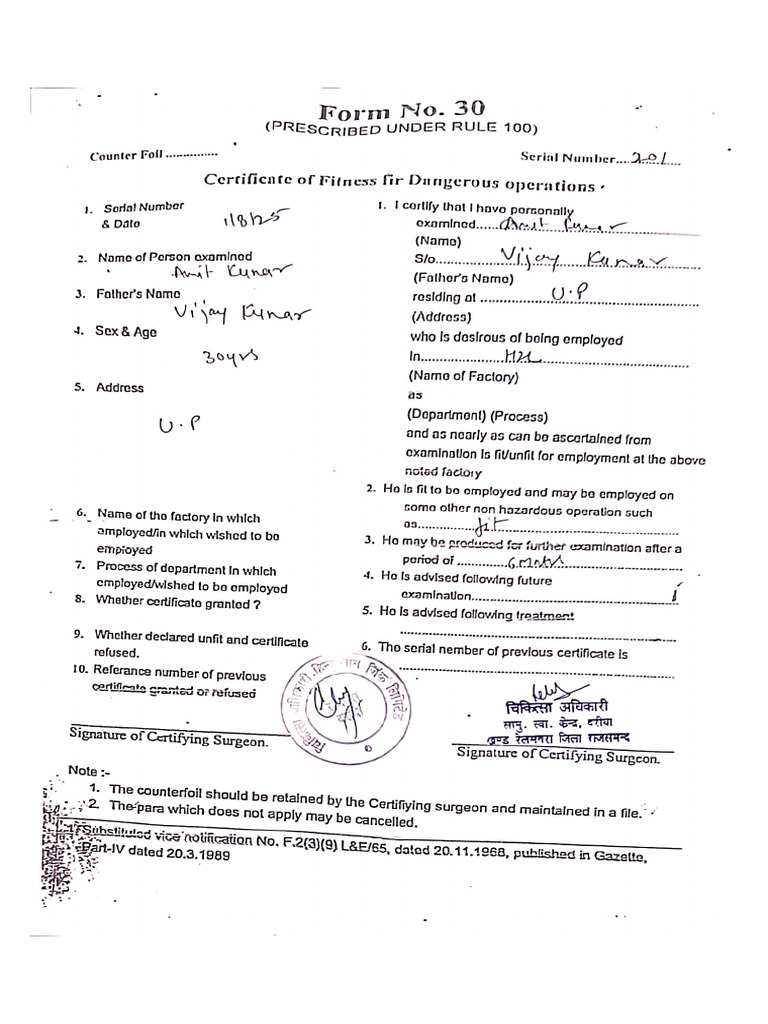 Dariba Form 30 | PDF