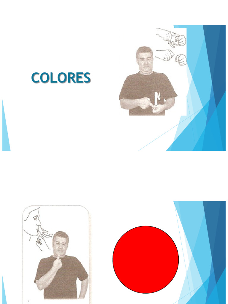Colores en Lengua de Señas Mexicana | PDF