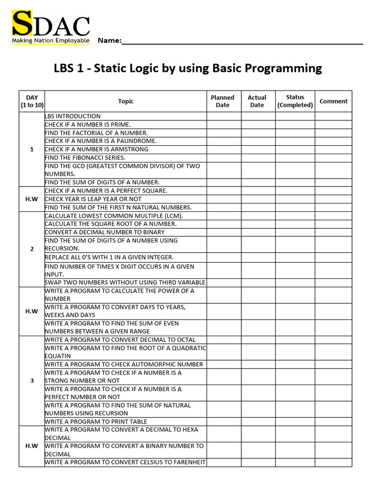 Logic Building Series - Updated - 0.3 | PDF | Matrix (Mathematics ...