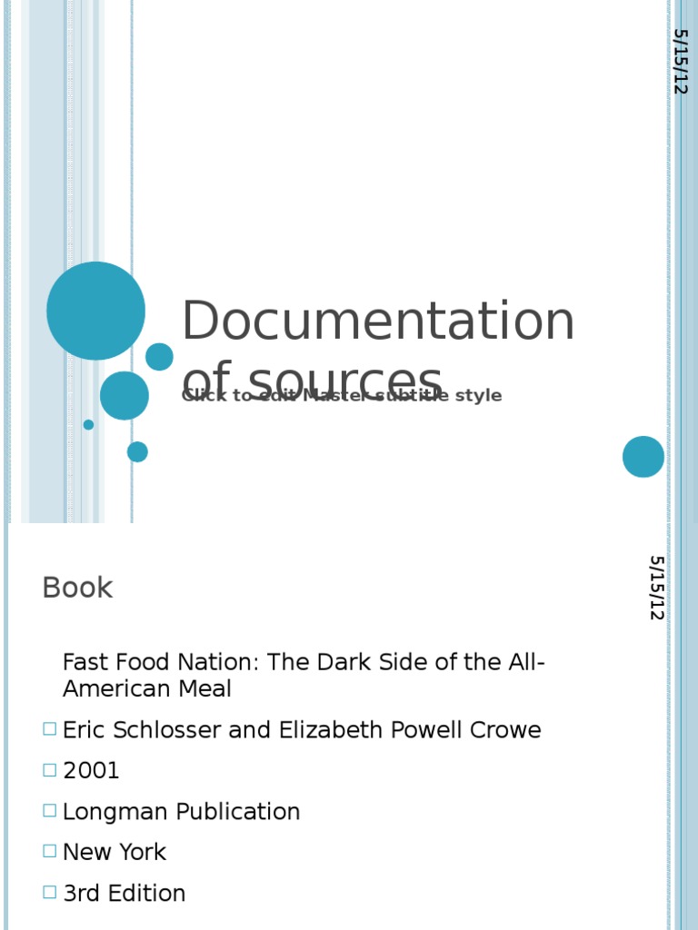 Source Documentation Examples | PDF
