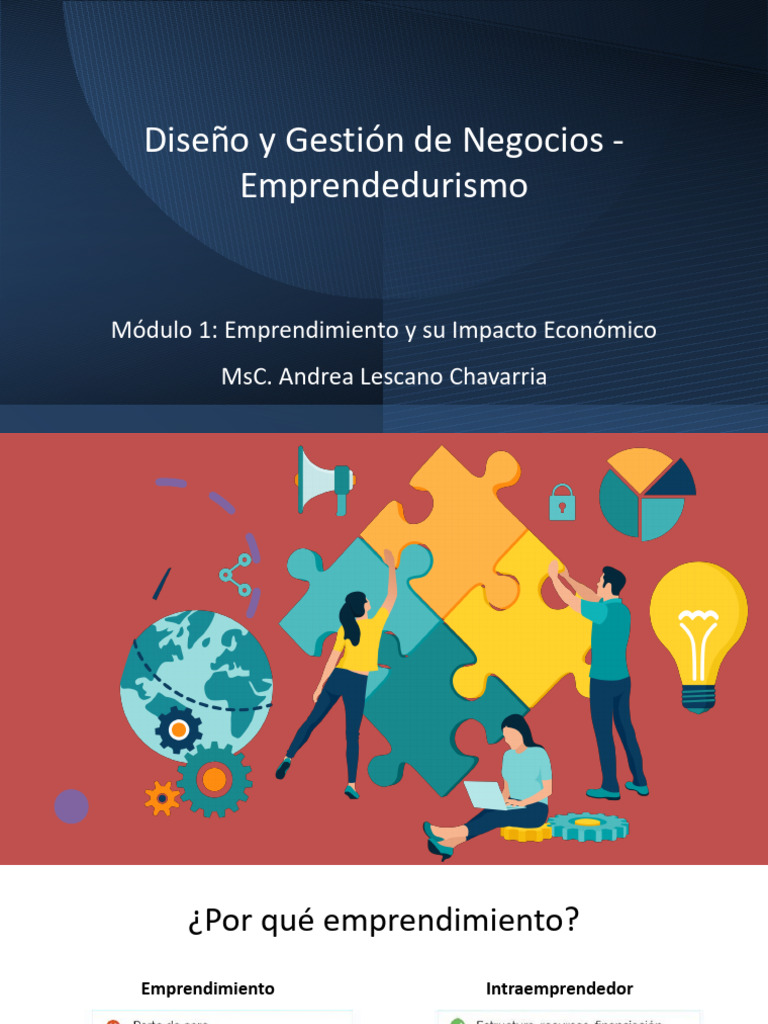 Emprendimiento y Modelos de Negocio | PDF | Iniciativa empresarial ...