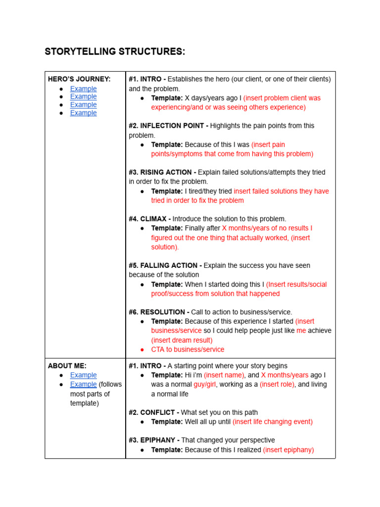 Script Storytelling Structures | PDF