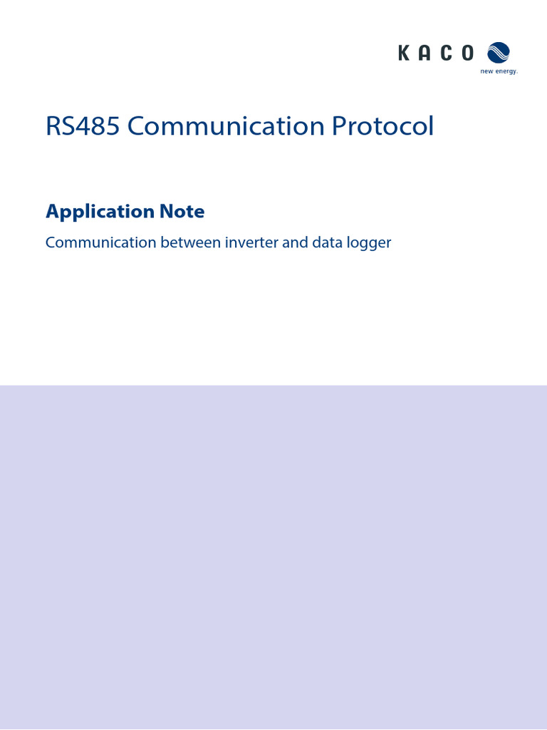 RS485 Protocol for Tef Logger App | PDF | Computer Engineering | Computing