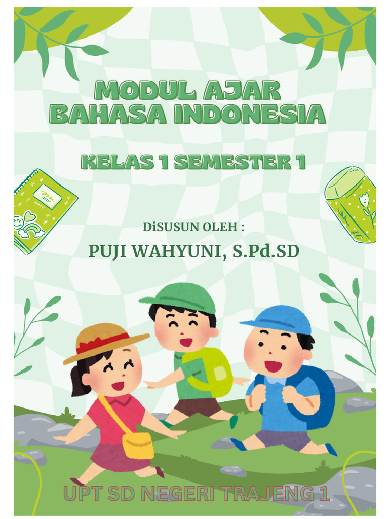 Modul Pembelajaran Bahasa Indonesia Kelas 1 | PDF