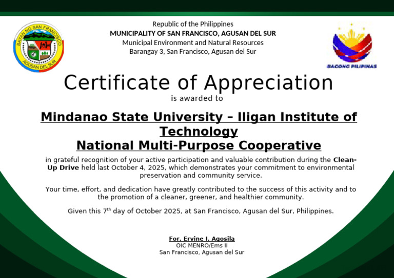Menro Cert Template | PDF