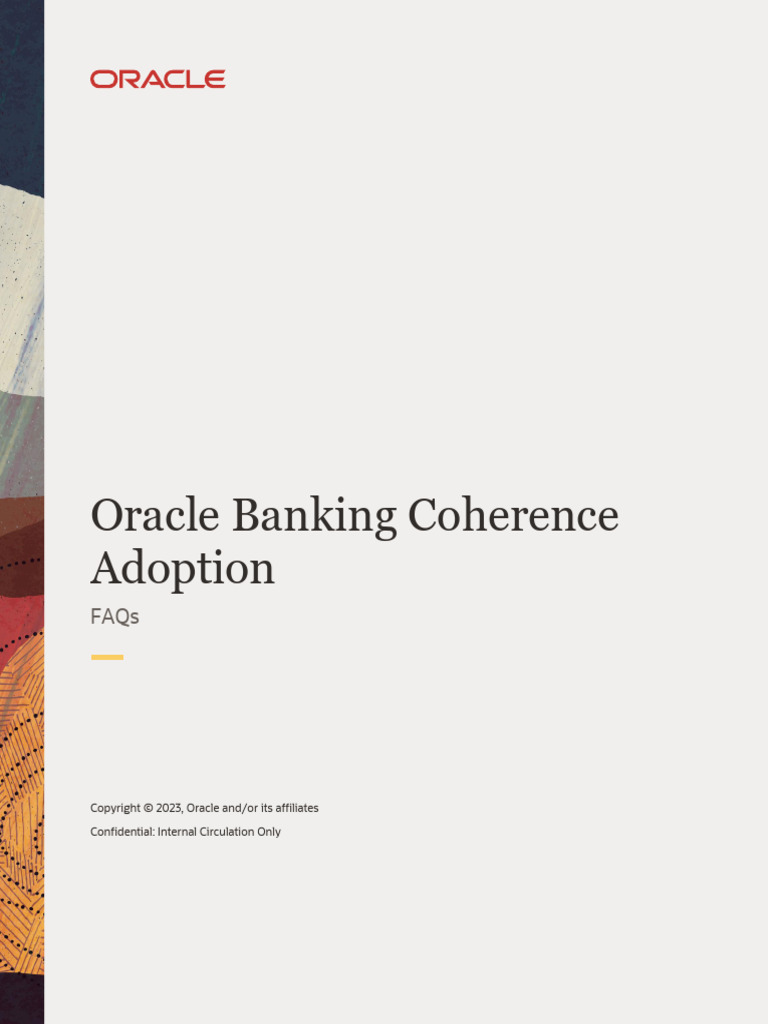 Oracle Banking Coherence FAQs v4 | PDF | Oracle Corporation | Banks
