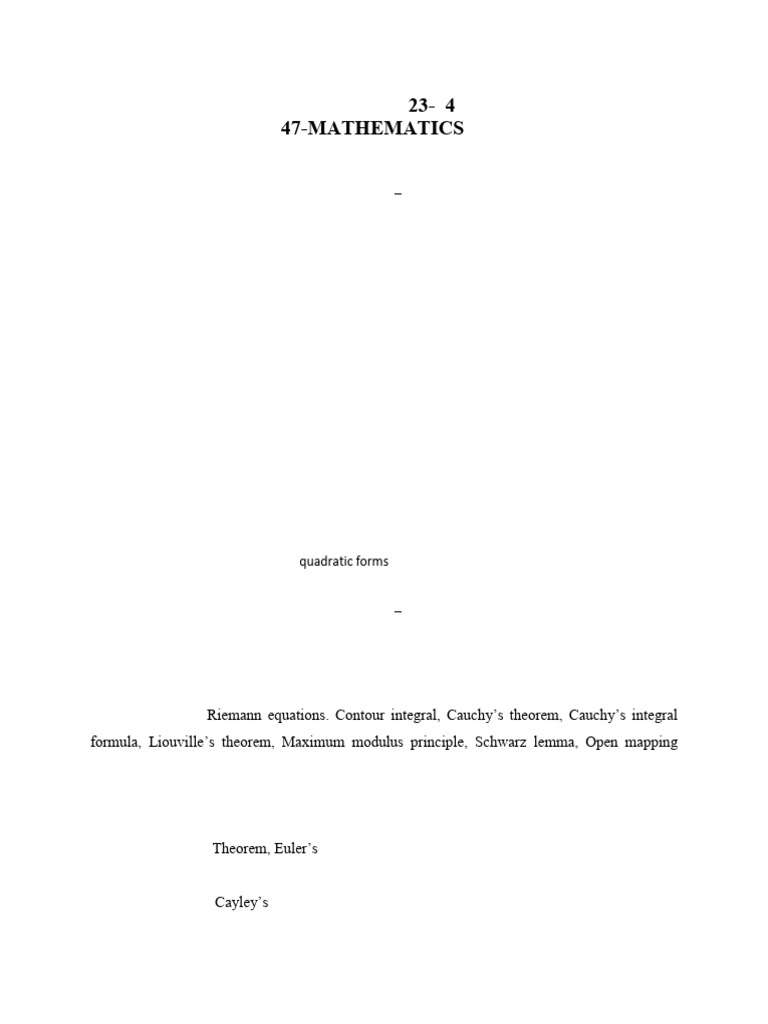 Advanced Topics in Mathematics | PDF | Partial Differential Equation ...