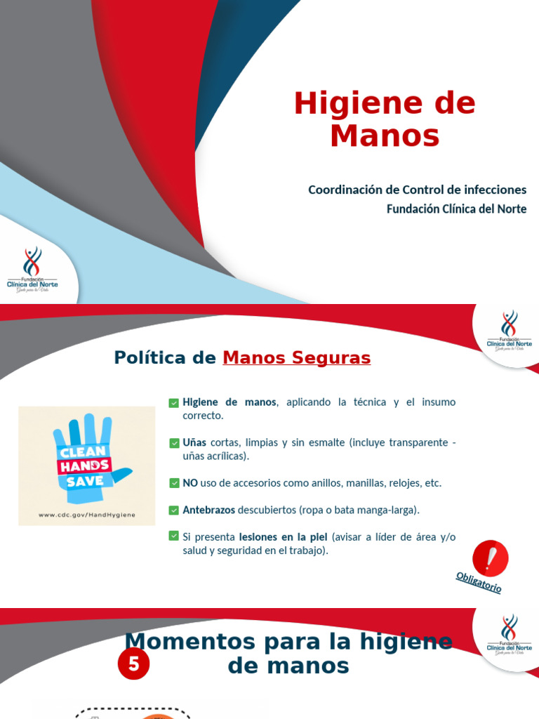 Guía de Higiene de Manos en Salud | PDF | Lavado de manos ...