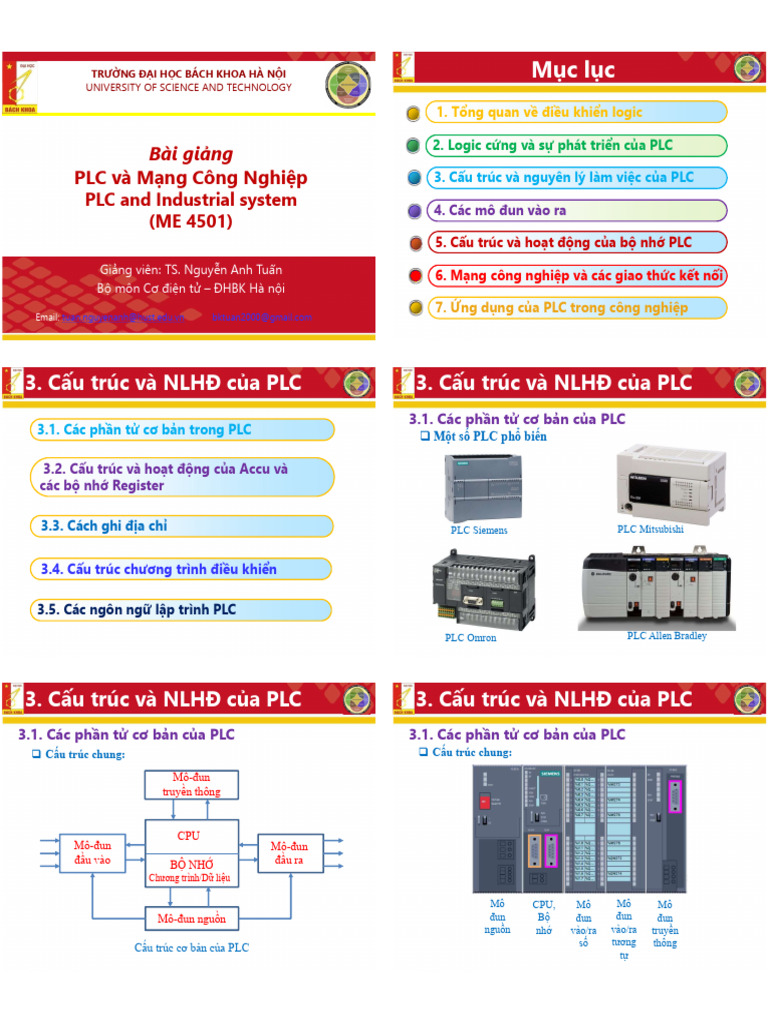 c3- Cấu Trúc Nguyên Lý Hoạt Động PLC | PDF