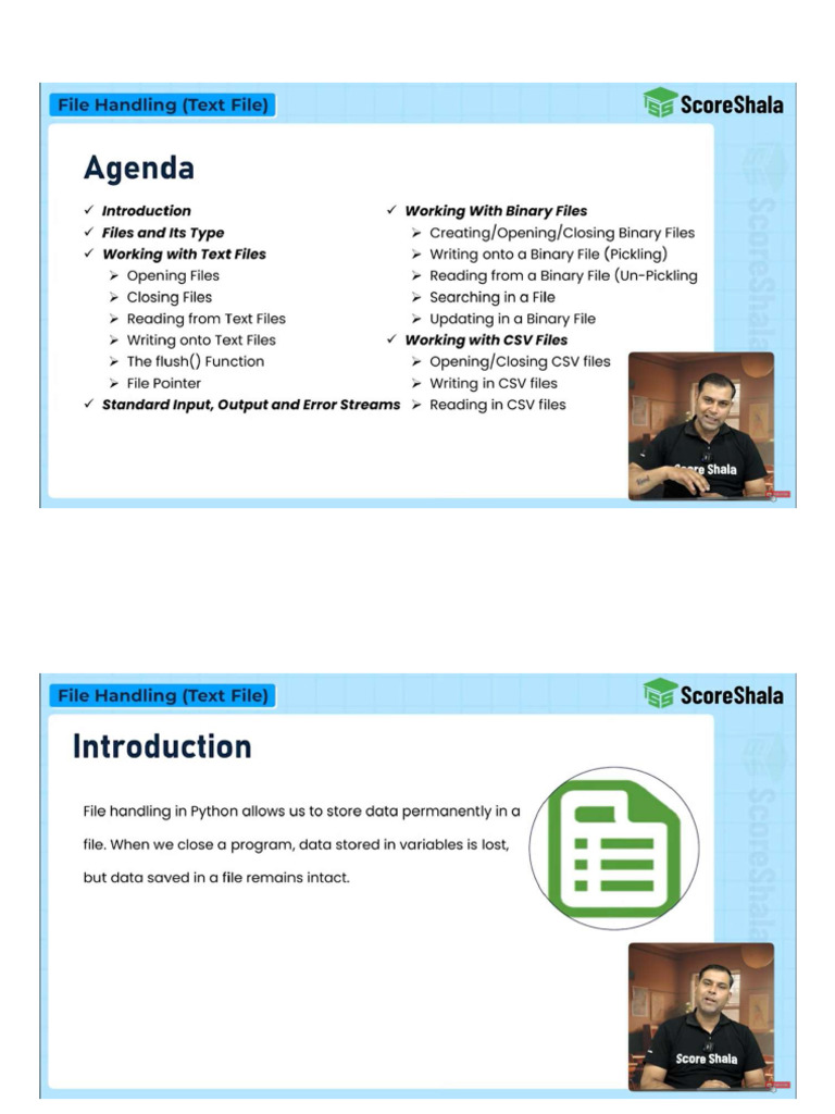 File Handling Note | PDF