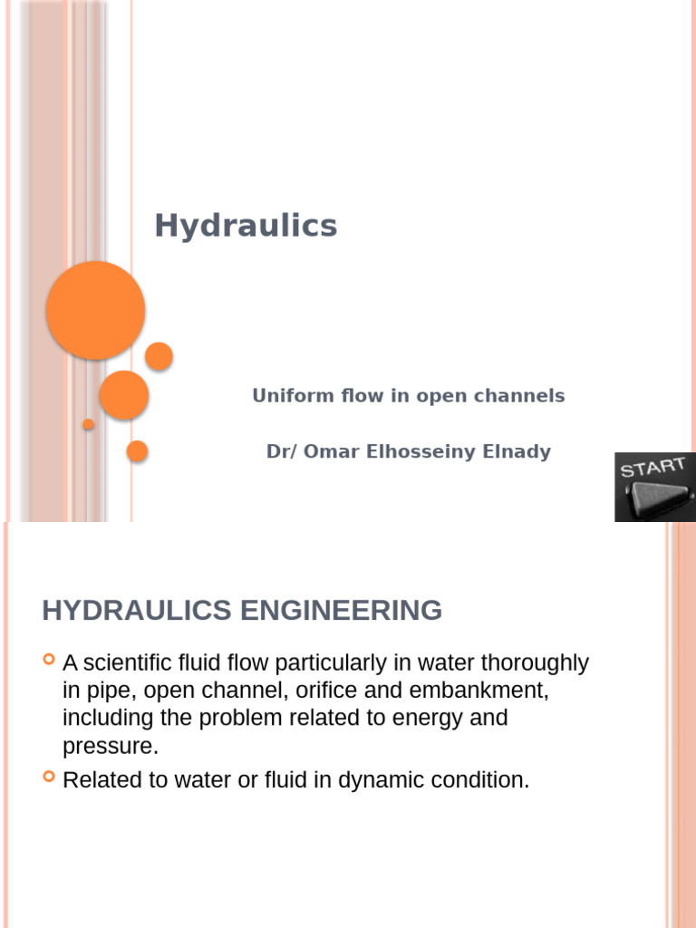 Open Channel Flow Analysis Guide | PDF | Reynolds Number | Mechanics