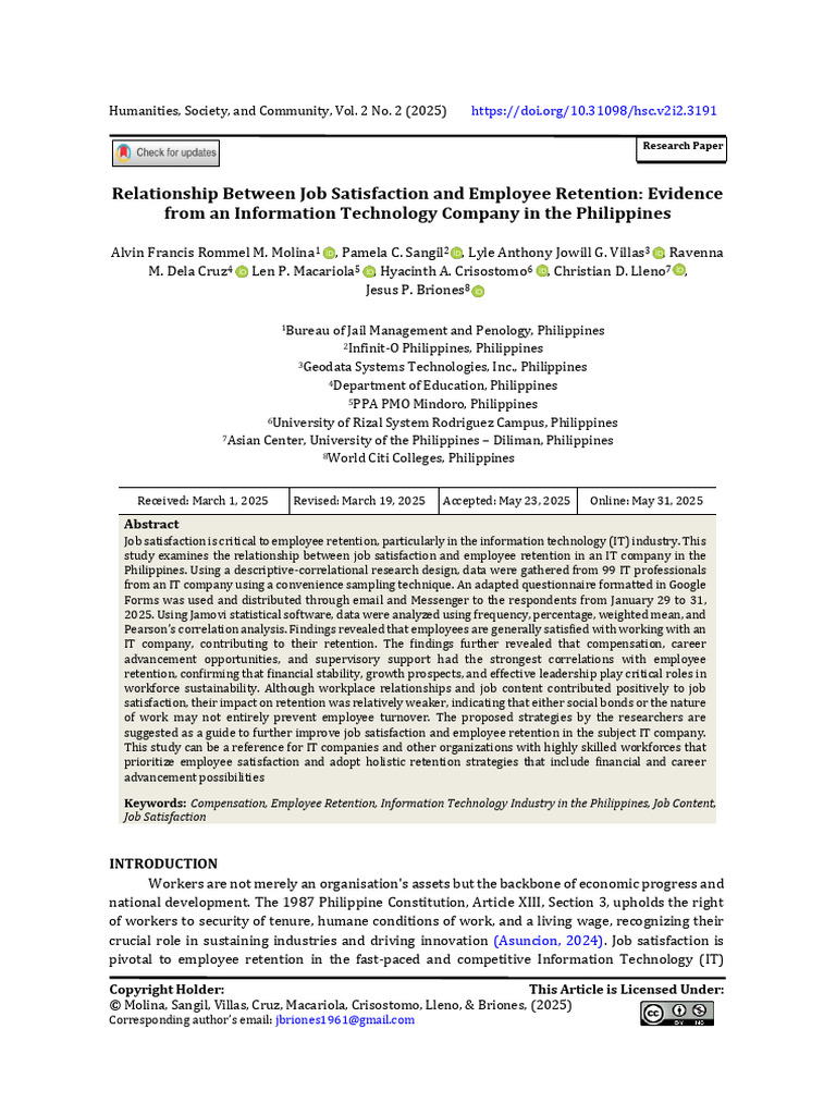 3191-Full Article Manuscript-20242-1-10-20250530 | PDF | Employee ...