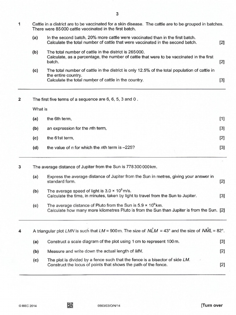 2014 Paper 3 | PDF