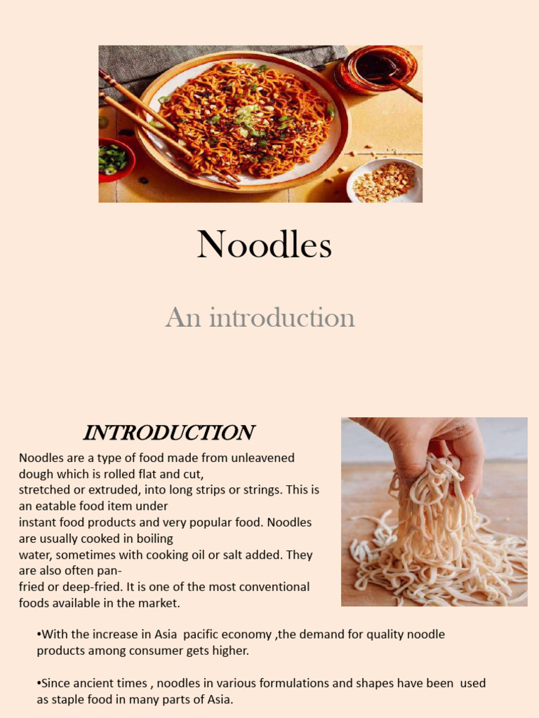 Noodle Production and Market Insights | PDF | Noodle | Ramen