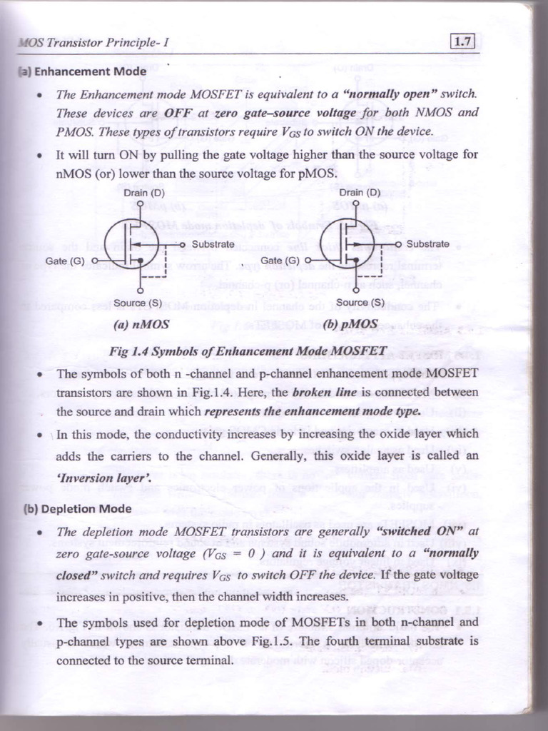 N MOS Transistor | PDF