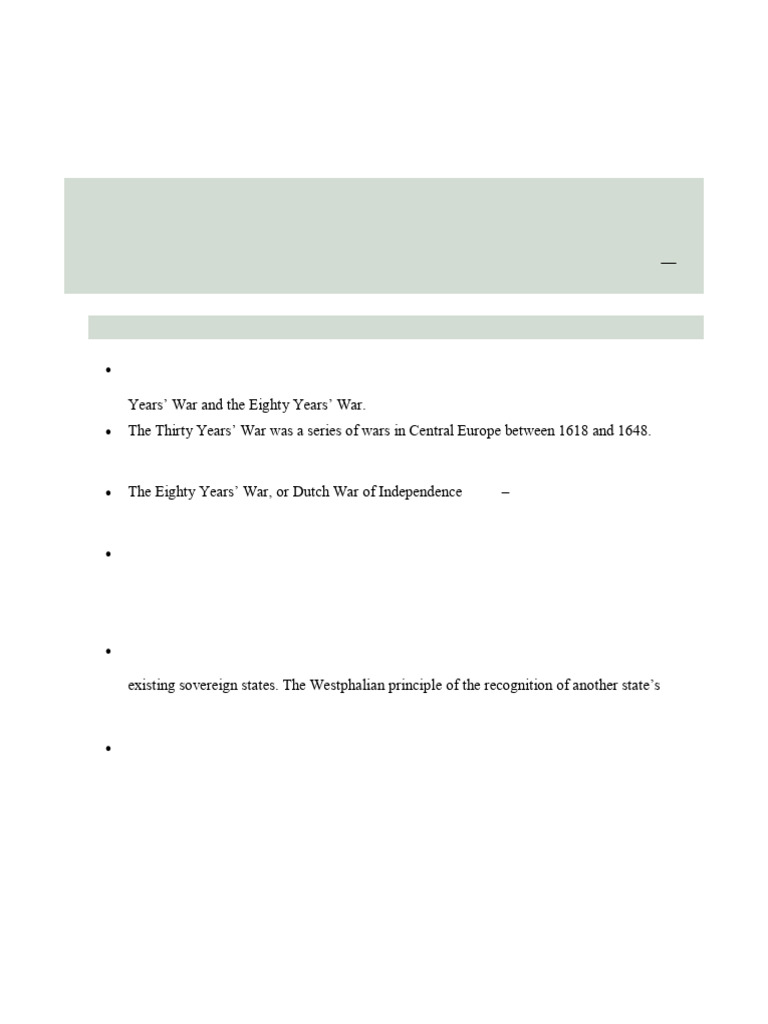 Treaty of Westphalia Overview | PDF | Holy Roman Empire | International ...
