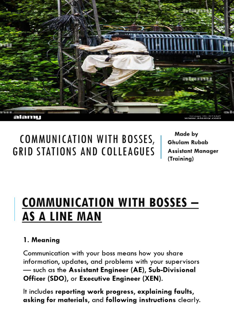 Effective Communication for Linemen | PDF | Communication | Electrical Grid