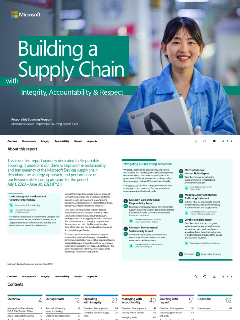 Microsoft Devices Responsible Sourcing Report FY21 FINAL | PDF | Supply ...