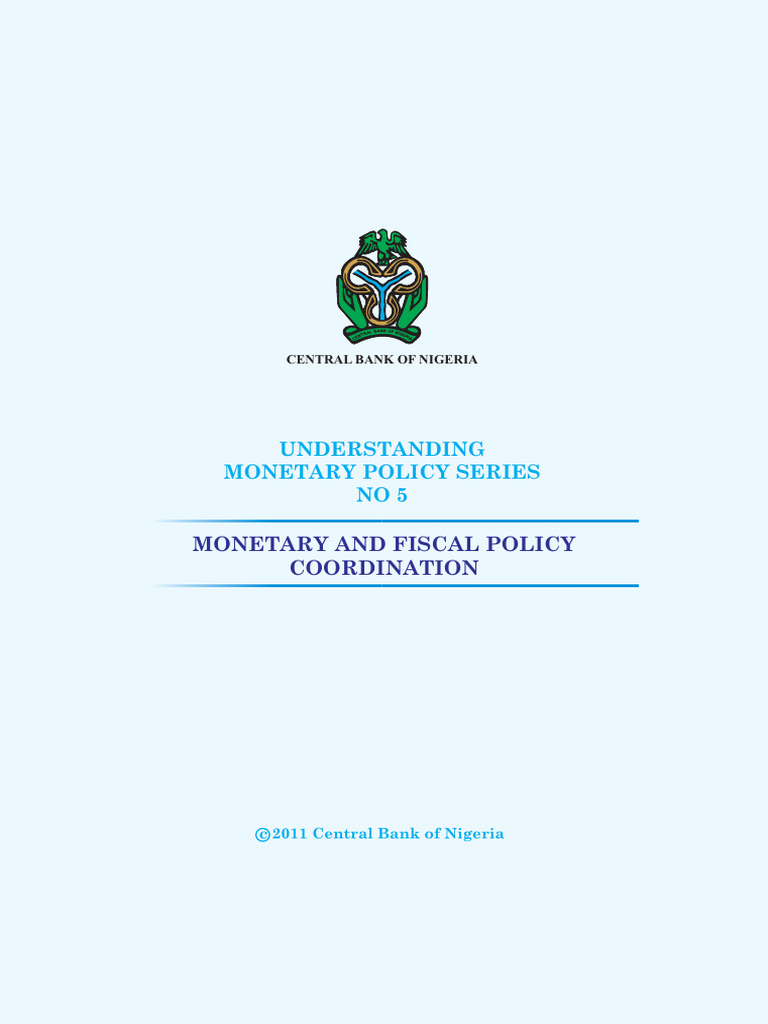 Monetary and Fiscal Policy Coordination | PDF | Fiscal Policy ...