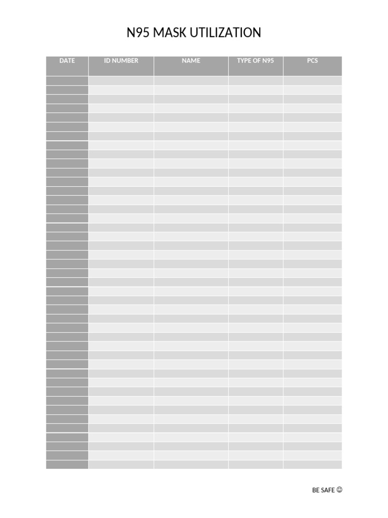 n95 Mask Utilization | PDF