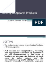Costing of Apparel Products