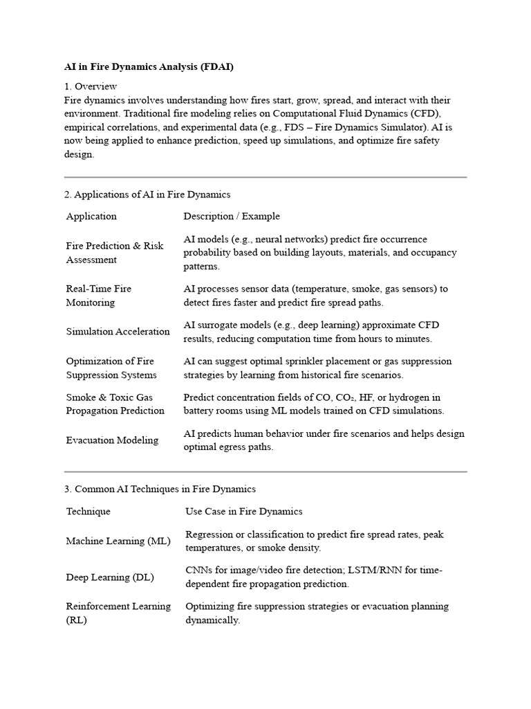 AI Enhancements in Fire Dynamics Analysis | PDF | Artificial ...