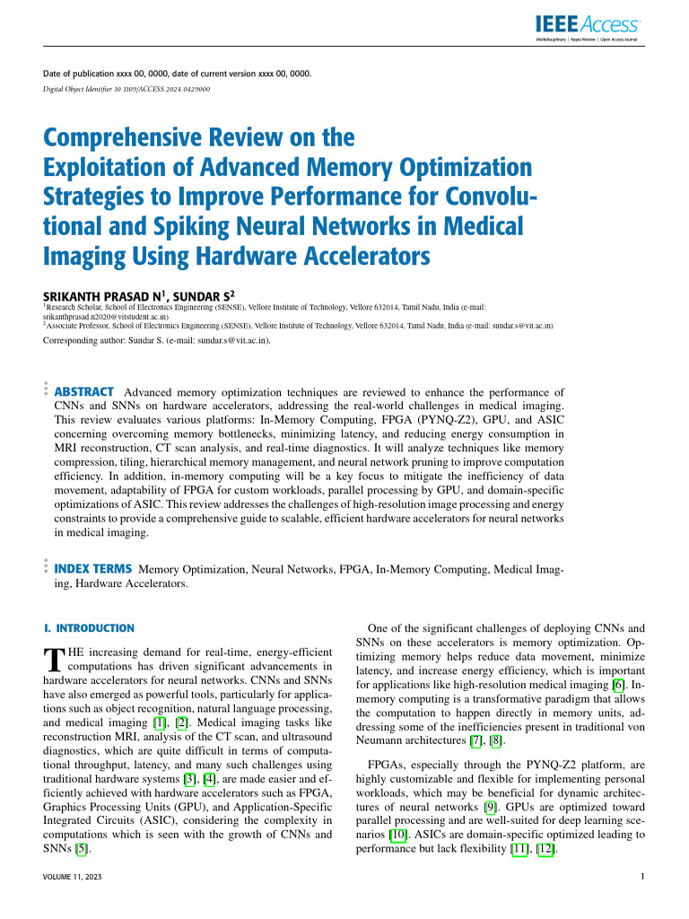 Memory Optimization in Neural Networks | PDF | Field Programmable Gate ...