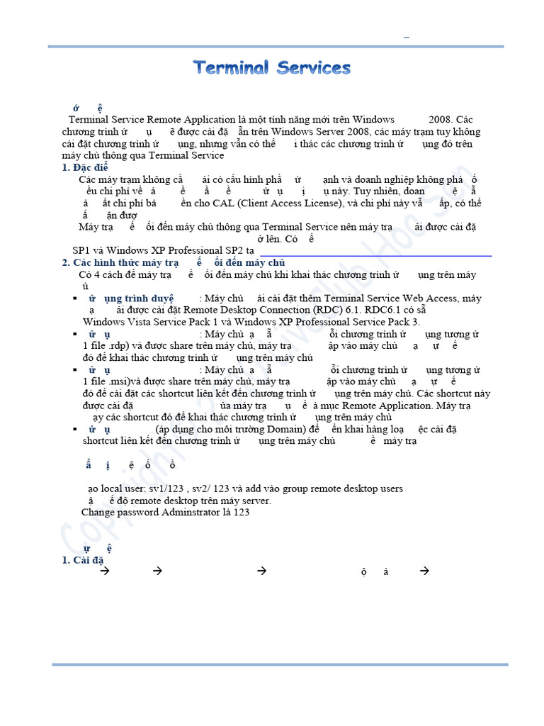 LAB 16 Terminal Services | PDF