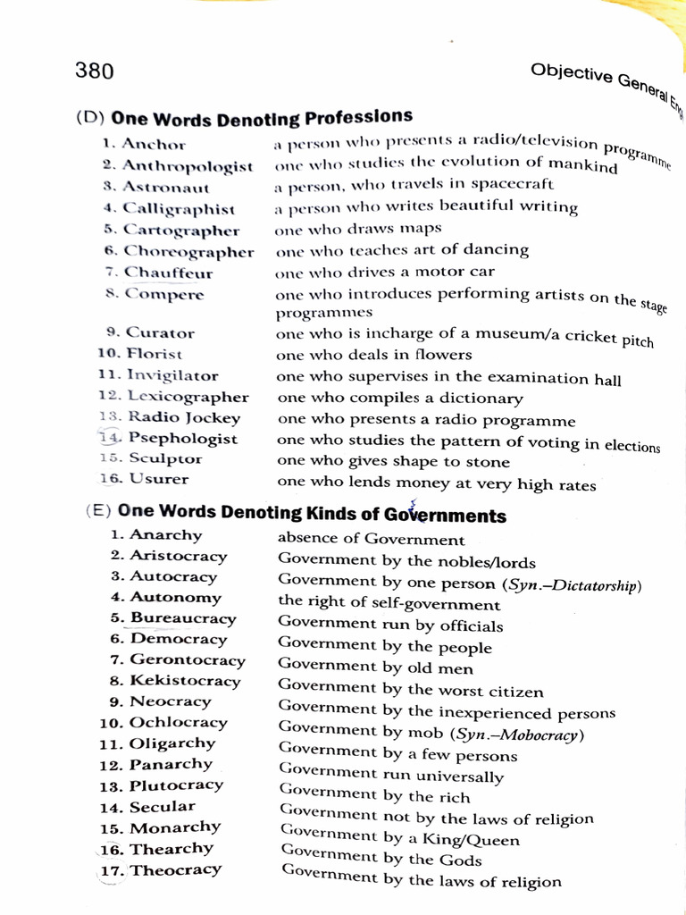 Professions & Govts | PDF