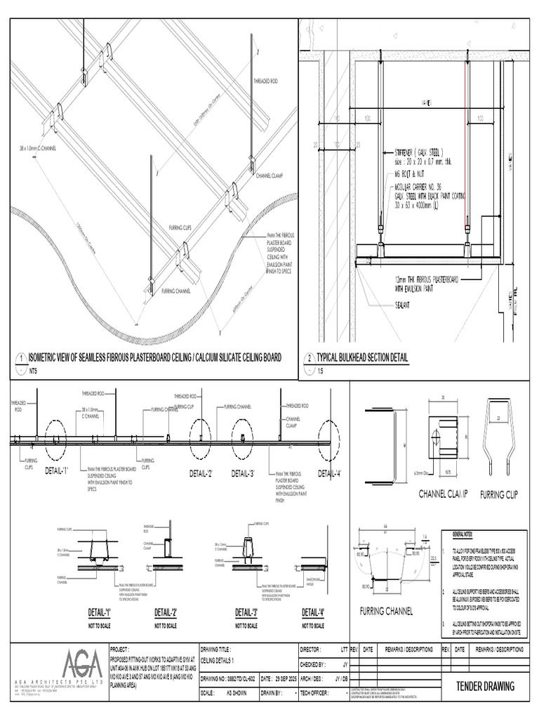 Suspended Ceiling Installation Details | PDF | Building Technology ...